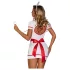 JSY 094 - Krankenschwester-Kostüm - weiß-rot - L/XL