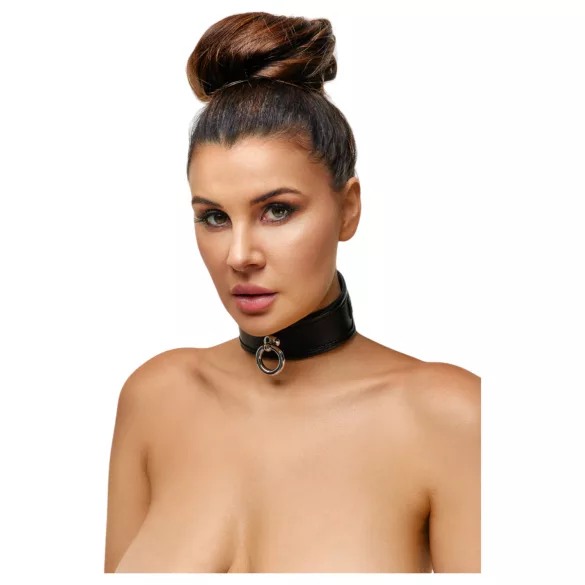 ZADO - Lederhalsband (schwarz)