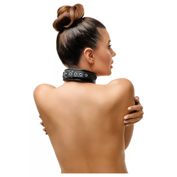 ZADO - Lederhalsband (schwarz)