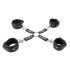 ZADO - Kreuzband-Hand- und Fußfesseln-Set (schwarz)