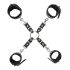 ZADO - Kreuzband-Hand- und Fußfesseln-Set (schwarz)