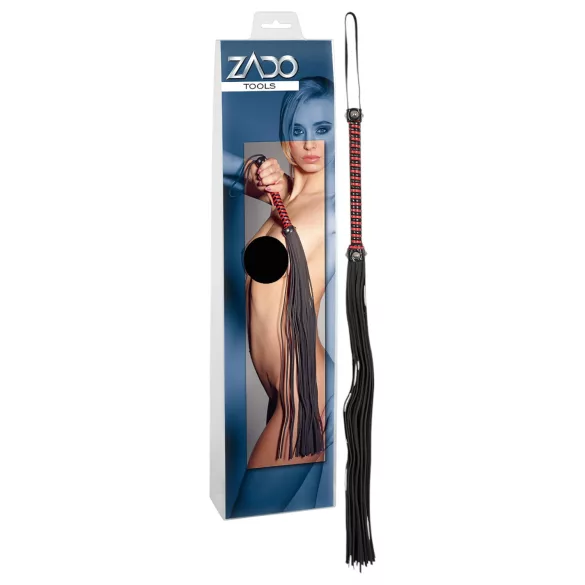 ZADO - langer Lederpeitsche (schwarz)