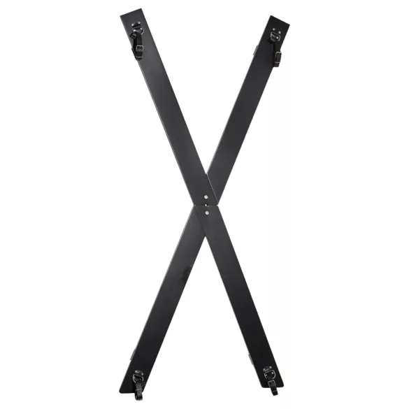 ZADO - Andreaskreuz-Bondageset zur Wandmontage (schwarz)