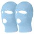 Sturmhaube - Strickmaske mit 3 Öffnungen (blau)