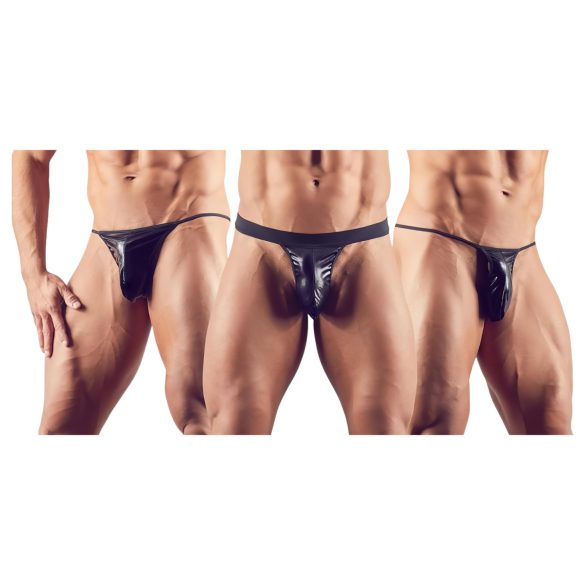 Svenjoyment - Herren-Tanga Set - Schwarz (3-teilig) S-L