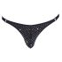 Svenjoyment - Glitzernder Herren-Tanga (Schwarz) - M