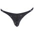 Svenjoyment - Glitzernder Herren-Tanga (Schwarz) - L
