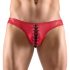 Svenjoyment - Schwarze Herren-Unterhose mit Schnürung (Rot) - L
