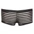 Svenjoyment - Transparente, gestreifte Boxershorts (schwarz)