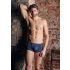NEK - Schwarze Schnürung Netz-Boxershorts (Blau)
