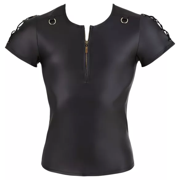 NEK - Mattes Herren-Shirt mit kurzen Ärmeln (schwarz) - 2XL