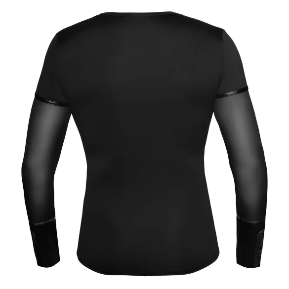 NEK - Langarmshirt mit Kreuzträger für Herren (schwarz)