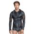 NEK - Herren-Kapuzenpullover mit Schlangenleder-Optik (schwarz) - M