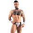 Svenjoyment - Herren Kellner-Tanga-Set (schwarz-weiß) - XL