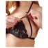 Cottelli - Offenes Spitzen-Set (schwarz) - L