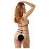 Cottelli - Offenes Spitzen-Set (schwarz) - L