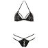 Cottelli - Offenes Spitzen-Set (schwarz) - L