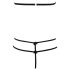 Cottelli - Offenes Spitzen-Set (schwarz) - L