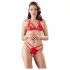 Cottelli - offenes Spitzen-BH-Set (rot) - XL