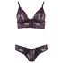 Cottelli - Blumiges Spitzen-BH-Set (lila)