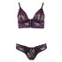 Cottelli - Blumen-Lace-BH-Set (lila) - M