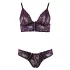 Cottelli - Blumiges Spitzen-BH-Set (lila) - M