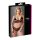 Cottelli Plus Size - Schwarzes Spitzen-BH-Set