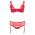 Cottelli Plus Size - Variabeles Dessous-Duo (Rot) - 95D/2XL