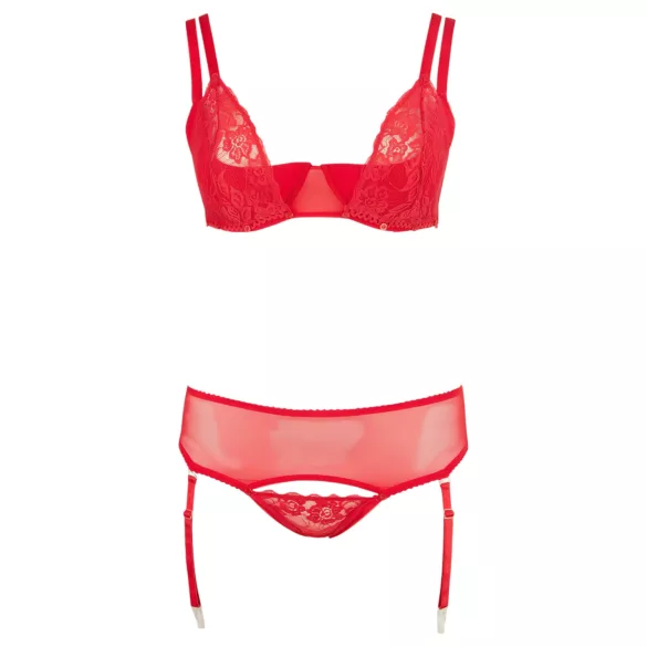 Cottelli Plus Size - Variabeles Dessous-Duo (Rot) - 95E/2XL