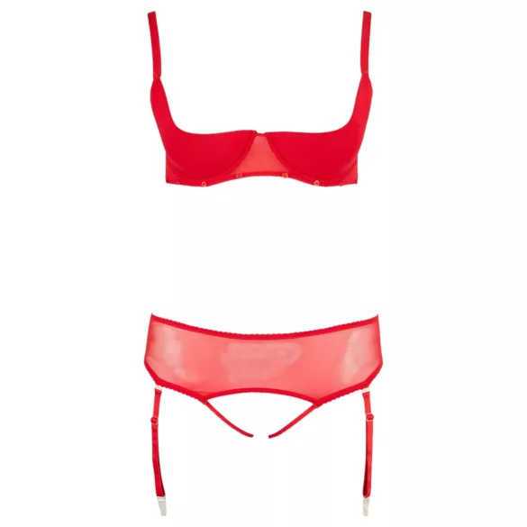 Cottelli Plus Size - Variabeles Dessous-Duo (Rot) - 95E/2XL