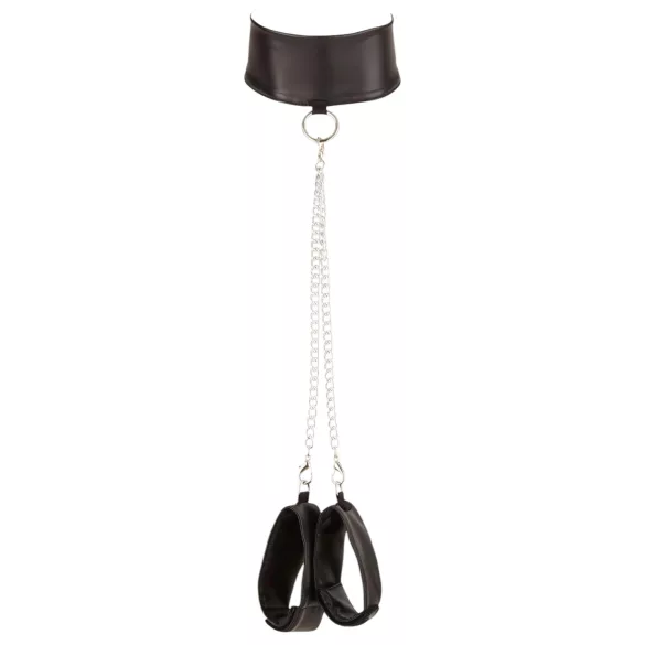Cottelli Bondage - Glänzendes Spitzenwäsche-Set (4-teilig) - L