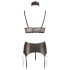 Cottelli Bondage - Spitzenglanz Dessous-Set (4-teilig) - XL