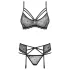 Obsessive 818-SEG-1 - Strass-Unterwäsche-Set (schwarz)