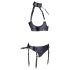Cottelli Bondage - Glänzendes Hebeset mit Fesseln (schwarz)