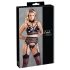 Cottelli Bondage: Spitzen-Set mit Handschellen (schwarz)