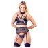 Cottelli Bondage: Spitzen-Set mit Handschellen (schwarz)