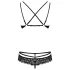 Obsessive 860-SET-1 - Rosiges Spitzen-BH-Set (schwarz)