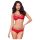 Obsessive 860-SET-3 - Rosiger Spitzen-BH-Set (Rot) - L/XL