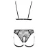 Cottelli - Kettenkette Zierkörperschmuck - 2-teilig (schwarz) - L