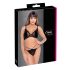 Cottelli - Transparente, Spitzen-BH-Set (schwarz)