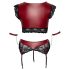 / Cottelli Bondage Plus Size - Spitzen-BH Set (Rot)