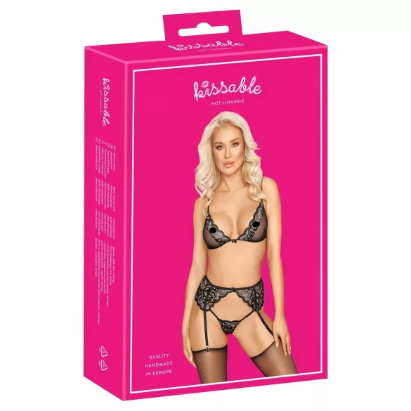 Kissable - Reizvolles Wäsche-Set (schwarz)