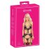 Kissable - Stickere BH-Set in Pink-Lila (Schwarz)