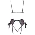 Kissable - pink-lila Stickerei BH-Set (schwarz)
