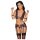 Cottelli Bondage - Wäsche-Set & Handschellen (schwarz-lila)