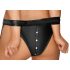 Cottelli Bondage - Glänzendes BH-Set mit Fesseln (schwarz) - L