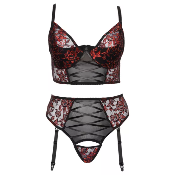 Cottelli Plus Size - BH-Set (rot) - 90C/XL