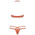Obsessive 838-SET-3 - Rotes Spitzen-BH-Set mit Riemchen