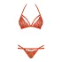 Obsessive 838-SET-3 - Rotes Spitzen-BH-Set mit Riemen - L/XL