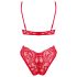 Obsessive Atenica - Rotes Cross-Back Dessous-Set - M/L